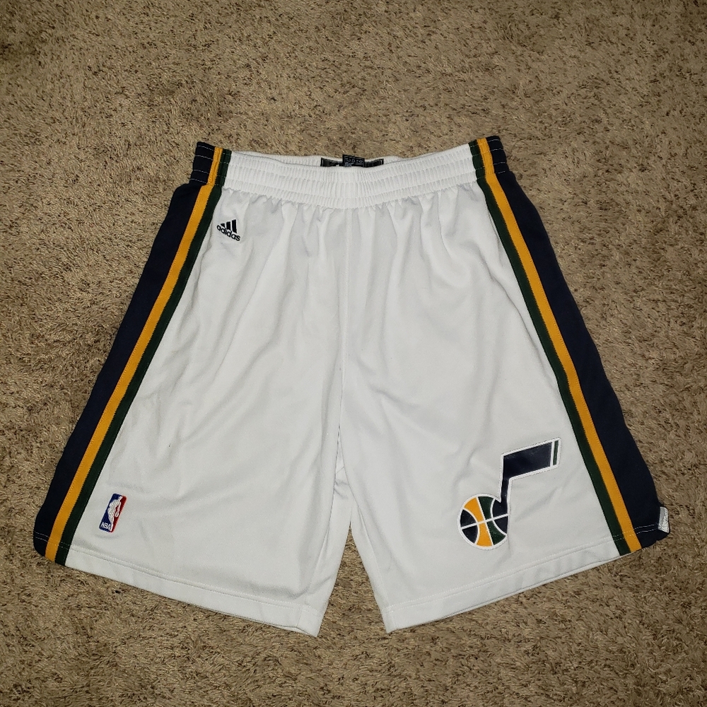 Utah Jazz NBA Adidas Climalite home shorts